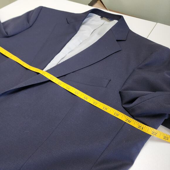 Brooks Brothers Mens Explorer Madison Fit Wool Blazer Suit Jacket Size 42R Blue - Picture 10 of 13